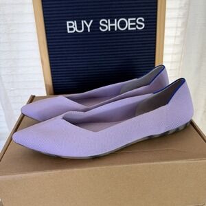 Rothy's The Point Ballet Flats Shoes Women Size 10 Lilac * Mint Condition * EUC!